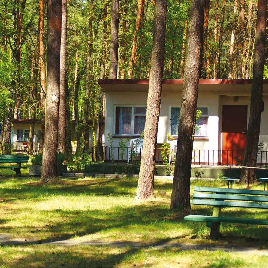 Kąpielisko i pomost nad jeziorem — wypoczynek nad wodą w Wojnowie